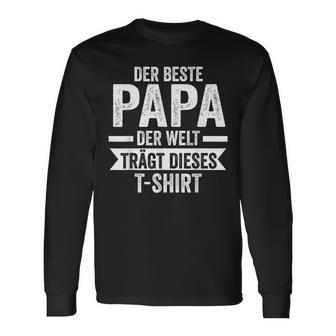 Der Beste Papa Der Welt S Langarmshirts - Geschenkecke