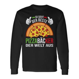 Der Beste Pizzabäcker Der Weltbeste Pizzabäcker Der Weltbeste Langarmshirts - Seseable
