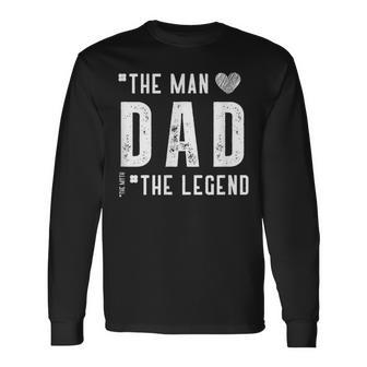 Der Mann Papa Die Legende Aterschafts- Einzigartiges Papa- Langarmshirts - Geschenkecke