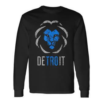 Detroit 313 Lion Langarmshirts - Seseable
