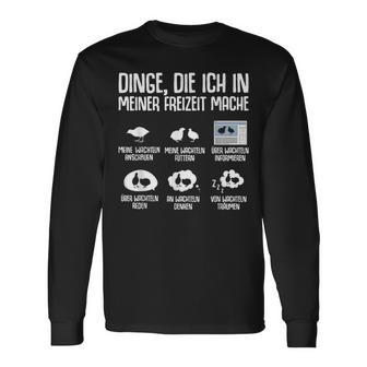 Die Ich In Meiner Freizeit Mache Quail Langarmshirts - Seseable