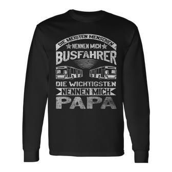 Die Wichtigsten Nennen Mich Papa Work Busfahrer Langarmshirts - Geschenkecke