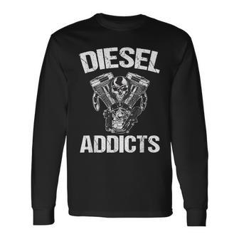 Diesel Addicts Power Stroke Engine 4 X 4 Langarmshirts - Seseable