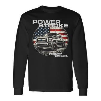 Diesel Power Stroke Truck 67 Coal Rolling Diesel Power Long Sleeve T-Shirt - Seseable
