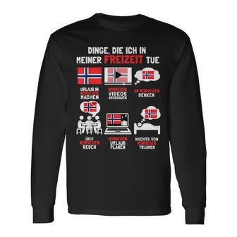 Dinge Die Ich In Meiner Freizeit Tue Norway Langarmshirts - Geschenkecke