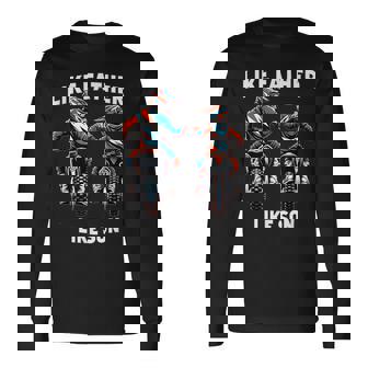Dirt Bike Family Father Son Motocross Off-Road Mx Dad Boys Long Sleeve T-Shirt - Thegiftio UK