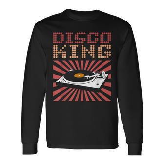 Disco King 70S Disco Themed Vintage Retro Long Sleeve T-Shirt - Monsterry AU