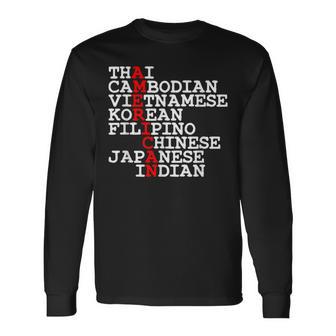 Distressed Stop Asian Hate Awareness Asian Americans Long Sleeve T-Shirt - Monsterry UK