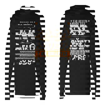 Divertido Abuelo Regalo Día Del Padre Papá Y Abuelo Camiseta de manga larga - Regaloses