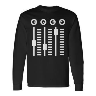 Dj Mixing Console Long Sleeve T-Shirt - Monsterry