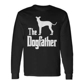 The Dogfather Dog Italian Greyhound Long Sleeve T-Shirt - Thegiftio UK