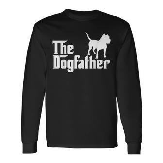 The Dogfather Pit Bull Long Sleeve T-Shirt - Monsterry UK