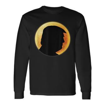 Donald Trump Eclipse Long Sleeve T-Shirt | Mazezy