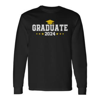 Done Class Of 2024 Graduated Senior 2024 College High School Long Sleeve T-Shirt | Mazezy
