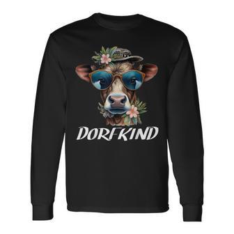 Dorfkind Bauern & Landwirt Kuh Geschenke Dorfkinder Kühe Langarmshirts - Geschenkecke