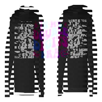 In My Double Digits Era Retro 10 Year Old 10Th Birthday Girl Long Sleeve T-Shirt - Seseable