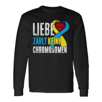 Down Syndrome Tag Liebe Zählt Keine Chromosomen Trisomie 21 Langarmshirts - Seseable
