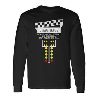 Drag Racing Christmas Tree Racing Horsepower Long Sleeve T-Shirt - Monsterry AU