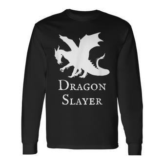 Dragon Slayer Fantasy Medieval Anime Lover Long Sleeve T-Shirt - Monsterry