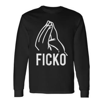 Du Ficko Wage Italian Gesture Langarmshirts - Seseable