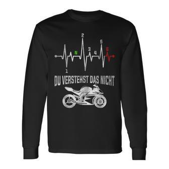 Du Verstehst Das Nicht Motorrad Herzschlag Puls Supersport Langarmshirts - Seseable