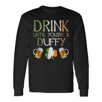 Duffy Family Name For Proud Irish From Ireland Long Sleeve T-Shirt - Seseable