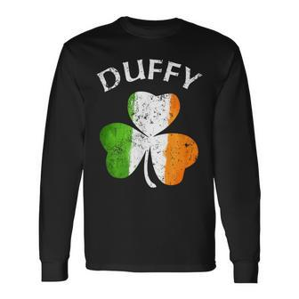 Duffy Irish Family Name Long Sleeve T-Shirt - Seseable