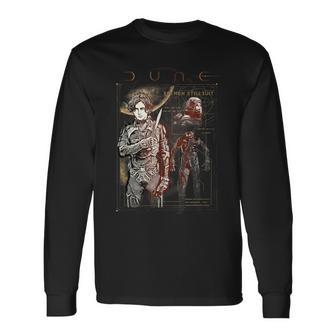 Dune Paul Atreides Schimatic Poster Langarmshirts - Seseable