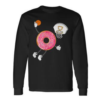 Dunking Donut Hole Food Champ Long Sleeve T-Shirt - Monsterry AU