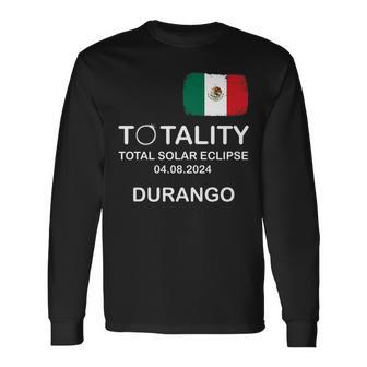 Durango 2024 Total Solar Eclipse Long Sleeve T-Shirt - Monsterry DE