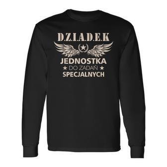 Dziadek Polish Grandpa Koszulka Dziadek Langarmshirts - Seseable