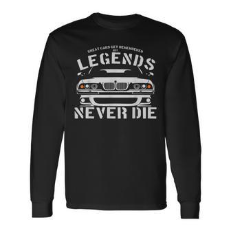 E39 5 Series Legends Never Die Langarmshirts - Seseable