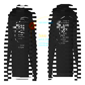 Eagle Pass Texas Tx Total Solar Eclipse 2024 1 Long Sleeve T-Shirt | Mazezy