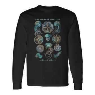 Earth Day The Study Of Jellyfish Long Sleeve T-Shirt - Monsterry