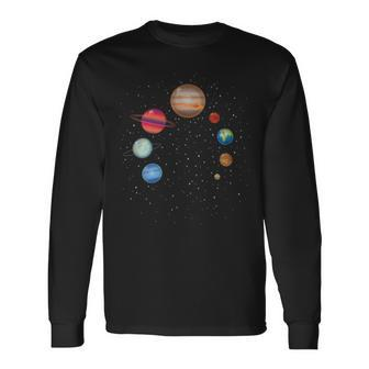 Earth Lover Celestial Body Fan Galaxy Exploration Club Long Sleeve T-Shirt - Monsterry UK