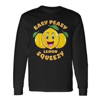 Easy Peasy Lemon Squeezy Summer Stand Lemonade Long Sleeve T-Shirt - Monsterry DE