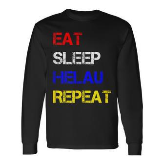 Eat Sleep Helau Repeat Fastnacht Mainz Party Celebrations Langarmshirts - Seseable