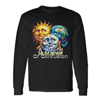 Eclipse 2024 Hilarious Take On The Eclipse Alignment Long Sleeve T-Shirt - Monsterry UK