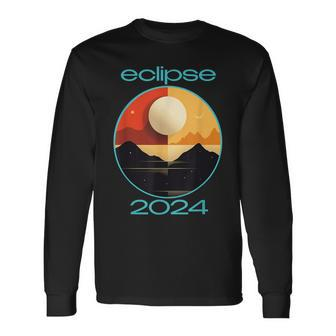 Eclipse 2024 Annular Solar Atomic Age Eclipse Long Sleeve T-Shirt - Monsterry DE