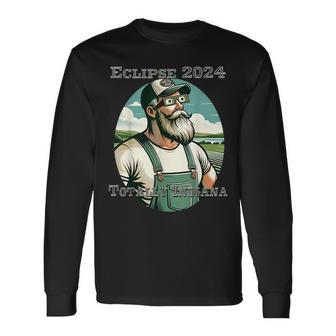 Eclipse 2024 Totally Indiana Long Sleeve T-Shirt - Monsterry