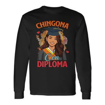 Educated Latina Graduation Day Grad Si Se Pudo Class Of 2024 Long Sleeve T-Shirt - Monsterry