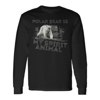 Eisbär Ist Mein Geistiges Tier Langarmshirts - Geschenkecke