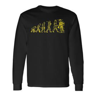 Electrician Electrical Engineer Electricity Evolution Long Sleeve T-Shirt | Mazezy