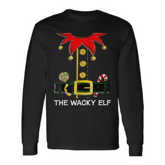 Elf Group Family Matching The Wacky Elf Christmas Long Sleeve T-Shirt - Seseable