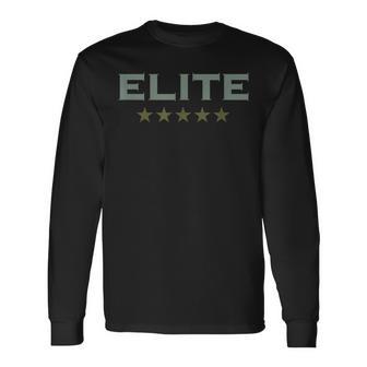 Elite Team 5 Sterne Security Sieger Gewinner Superheld Beste Langarmshirts - Geschenkecke