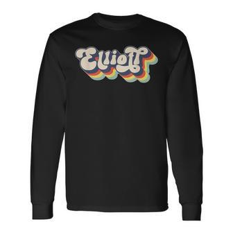 Elliott Family Name Personalized Surname Elliott Long Sleeve T-Shirt - Seseable