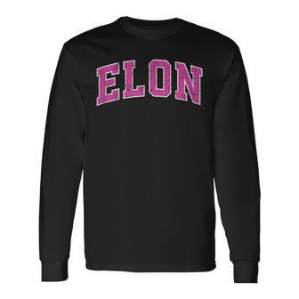 Elon North Carolina Nc Vintage Sports Pink Long Sleeve T-Shirt - Monsterry DE