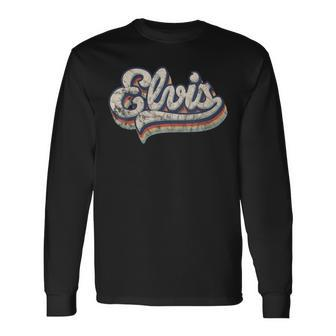 Elvis Name Nickname Alias 70S 80S Vintage Long Sleeve T-Shirt - Seseable