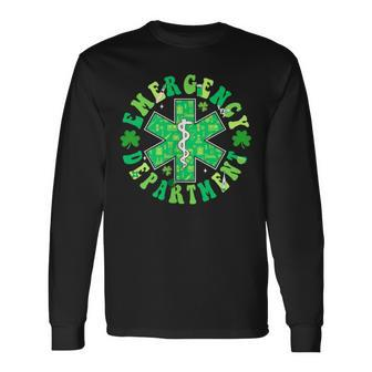 Emergency Department Er Ed St Patrick's Day Emergency Room Long Sleeve T-Shirt | Mazezy
