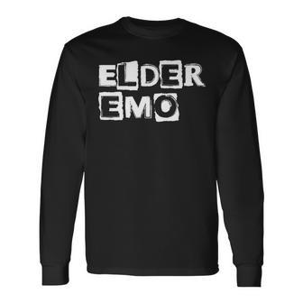 Emo Rock Elder Emo Y2k 2000S Emo Ska Pop Punk Band Music Long Sleeve T-Shirt - Monsterry CA